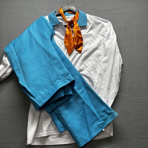 Halloween Costume Scooby Doo Fred‎ Adult Medium 3 Piece No Wig - Picture 2 of 12